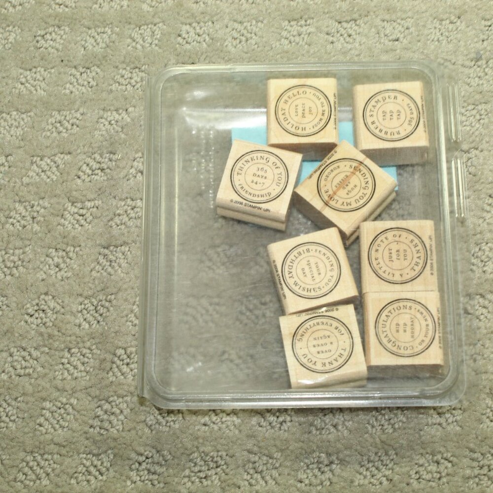 NEW Set of 8 Stampin' Up Circle of Friendship Stamps